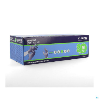Klinion gants nitrile 24cm indigo m    150