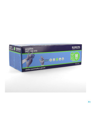 Klinion gants nitrile 24cm indigo m    150