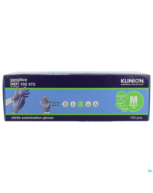 Klinion gants nitrile 24cm indigo m    150