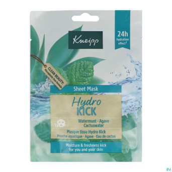 Kneipp masque tissu hydro kick 24g