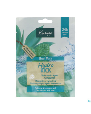 Kneipp masque tissu hydro kick 24g