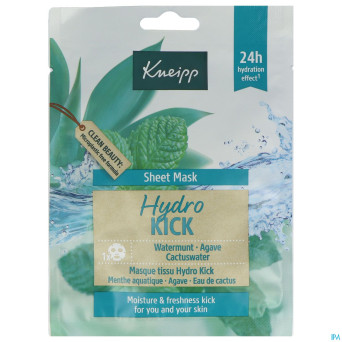 Kneipp masque tissu hydro kick 24g
