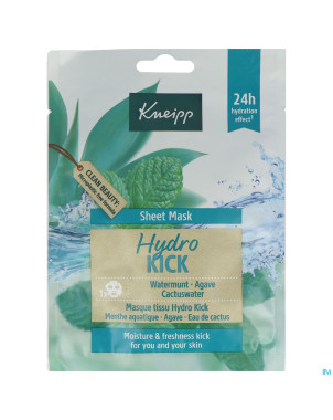 Kneipp masque tissu hydro kick 24g