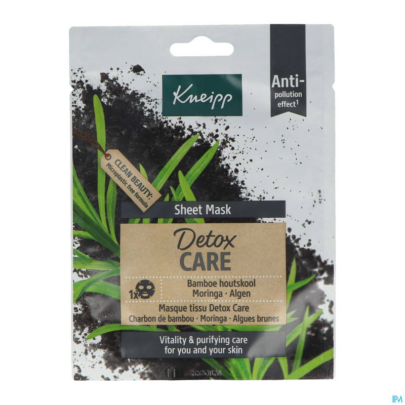 Kneipp masque tissu detox care 24g