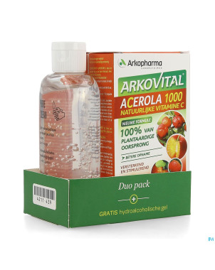 Arkovital acerola duopack comp 60 +gel hydro 100ml