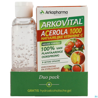Arkovital acerola duopack comp 60 +gel hydro 100ml