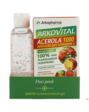 Arkovital acerola duopack comp 60 +gel hydro 100ml