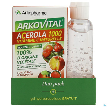 Arkovital acerola duopack comp 60 +gel hydro 100ml