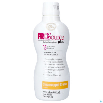 Prosource plus cr orange 15g protein/30ml fl 887ml