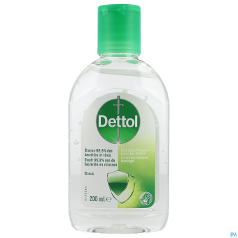 Dettol gel desinfectant mains classic 200ml