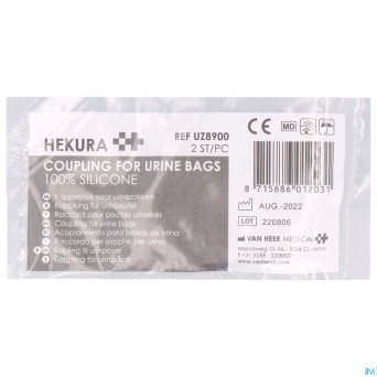 Hekura raccord silicone poche urinaire    2 uz8900