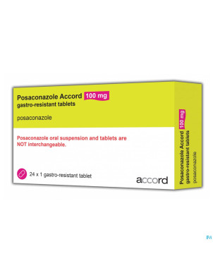 Posaconazole accord 100mg gastroresist comp 24