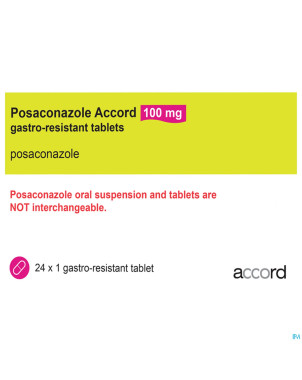 Posaconazole accord 100mg gastroresist comp 24