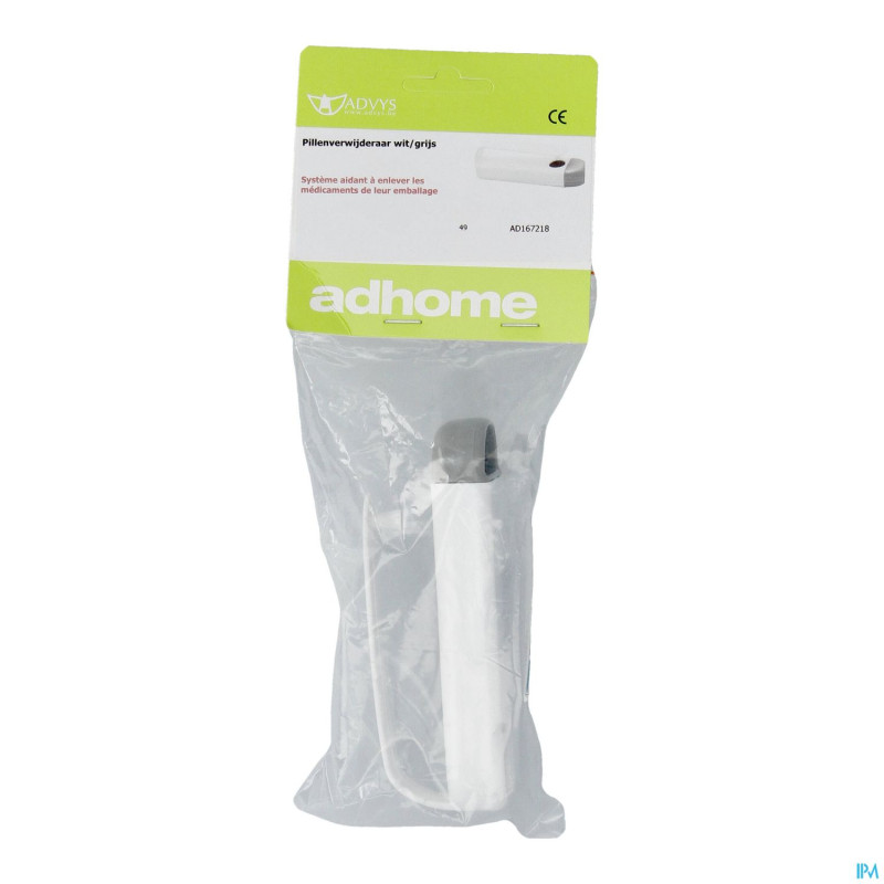 Systeme enlever medicament  blanc/gris adhome