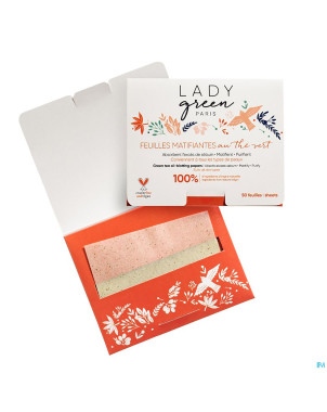 Lady green feuilles matifiantes the vert