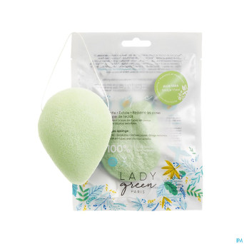 Lady green eponge konjac visage aloe vera