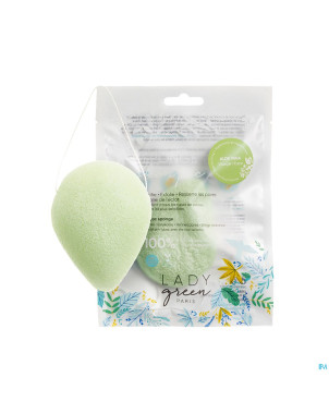 Lady green eponge konjac visage aloe vera