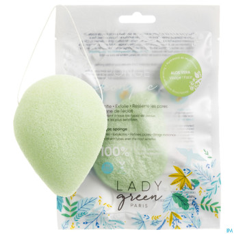 Lady green eponge konjac visage aloe vera