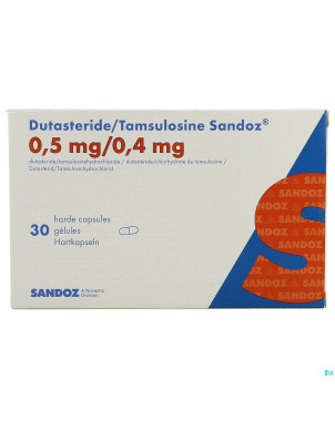 Dutasteride tamsulosine sandoz 0,5/0,4mg caps  30