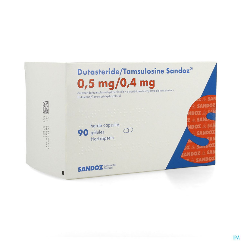 Dutasteride tamsulosine sandoz 0,5/0,4mg caps  90