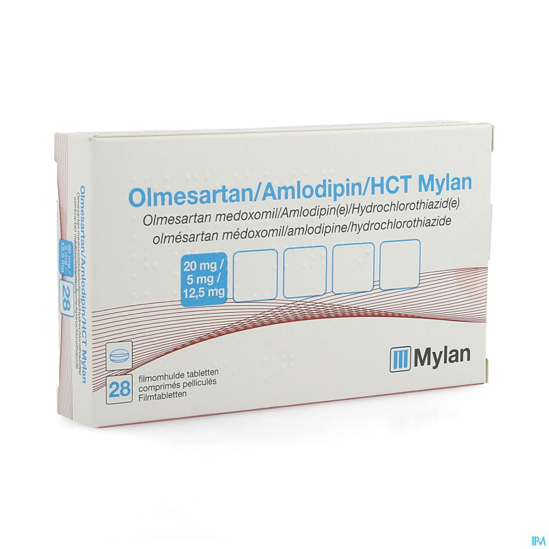 Olmesart/amlodip/hct viatris 20/5/12,5 comp pel 28