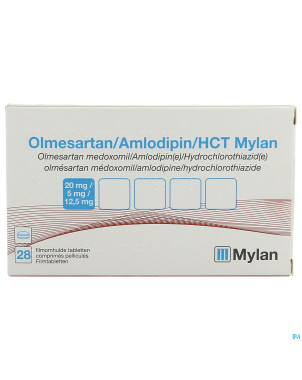 Olmesart/amlodip/hct viatris 20/5/12,5 comp pel 28