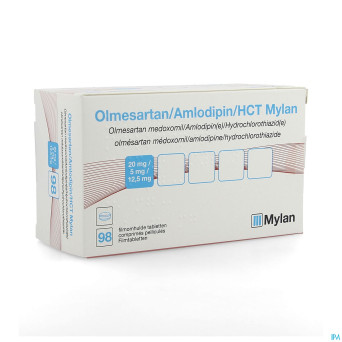 Olmesart/amlodip/hct viatris 20/5/12,5 comp pel 98