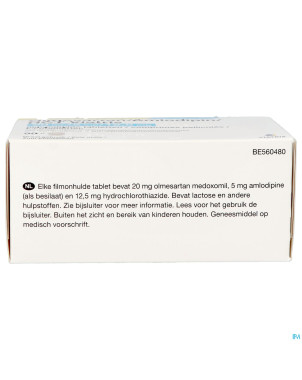 Olmesart/amlodip/hct viatris 20/5/12,5 comp pel 98