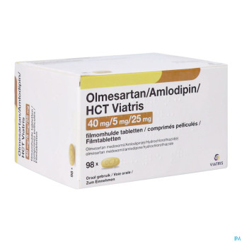 Olmesartan/amlodip/hct viatris 40/5/25 comp pel 98