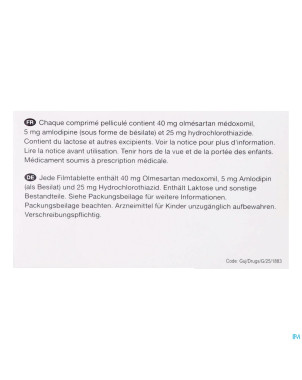 Olmesartan/amlodip/hct viatris 40/5/25 comp pel 98