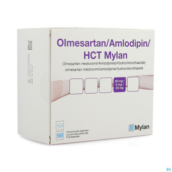 Olmesartan/amlodip/hct viatris 40/5/25 comp pel 98
