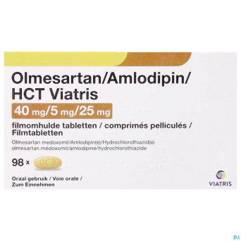 Olmesartan/amlodip/hct viatris 40/5/25 comp pel 98
