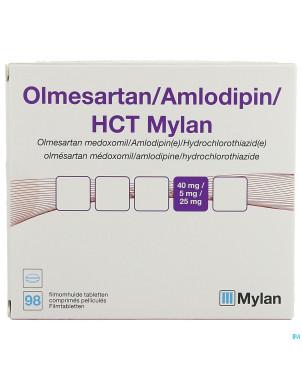 Olmesartan/amlodip/hct viatris 40/5/25 comp pel 98