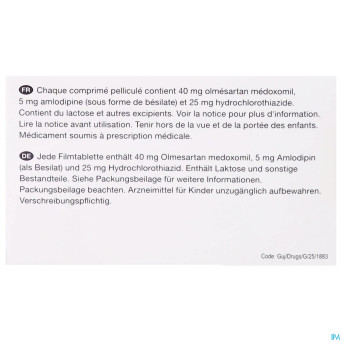 Olmesartan/amlodip/hct viatris 40/5/25 comp pel 98