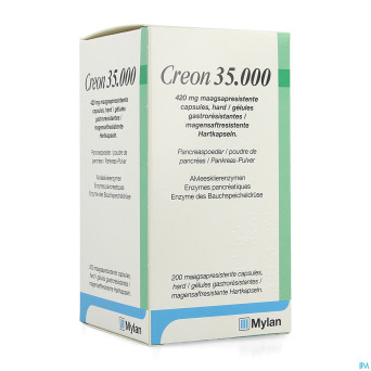 Creon 35000 420mg gastroresist caps dur 200 hdpe