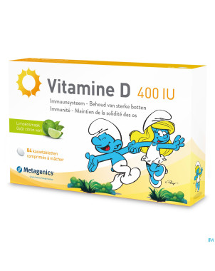 Vitamine d 400iu metagenics schtroumpfs comp 168