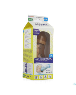 Difrax biberon-s natural brun 170ml