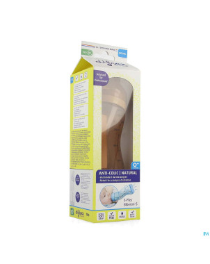 Difrax biberon-s natural brun 250ml