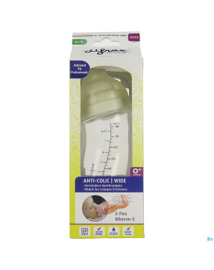 Difrax biberon-s wide creme 310ml
