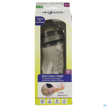 Difrax biberon-s wide gris 310ml