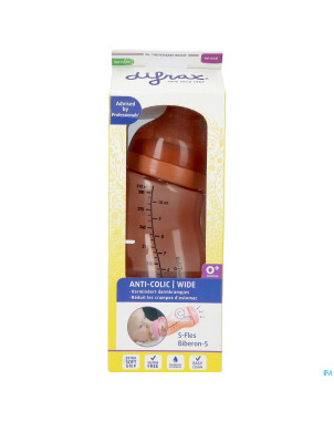Difrax biberon-s wide brun 310ml