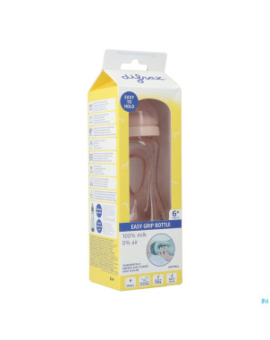 Difrax biberon poignee rose 240ml