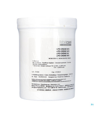 Lipocreme w/o 1kg febelcare