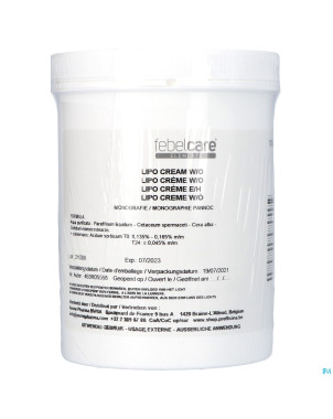Lipocreme w/o 1kg febelcare