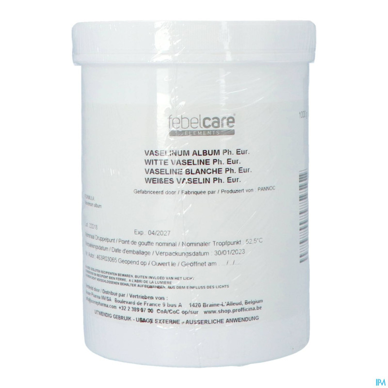Vaseline blanche 1kg febelcare
