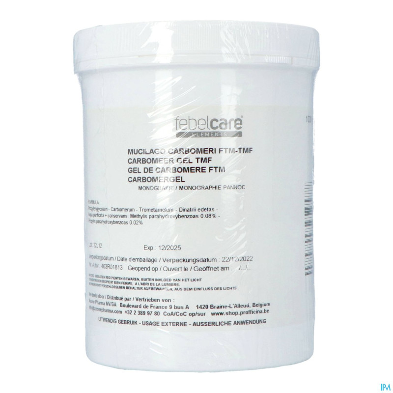 Gel carbomere 1kg febelcare