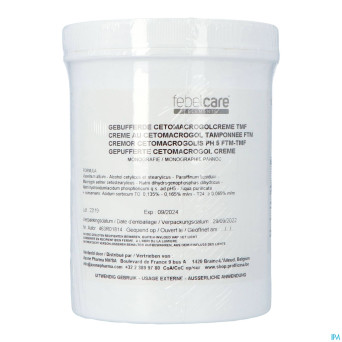 Creme cetomacrogol ftm 1kg febelcare