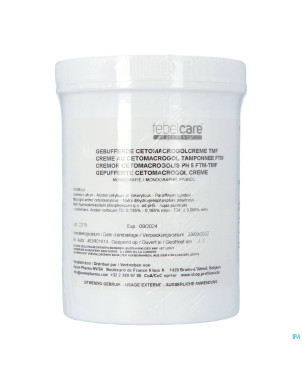 Creme cetomacrogol ftm 1kg febelcare