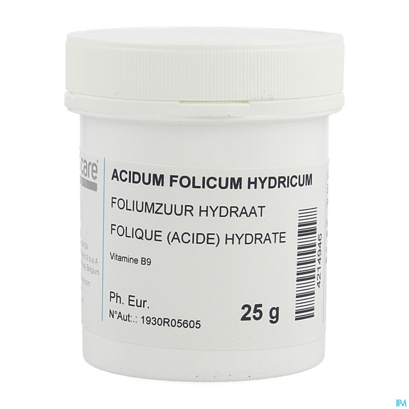 Folique acide hydrate 25g febelcare