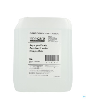 Eau purifiee (aqua purificata) 5l febelcare